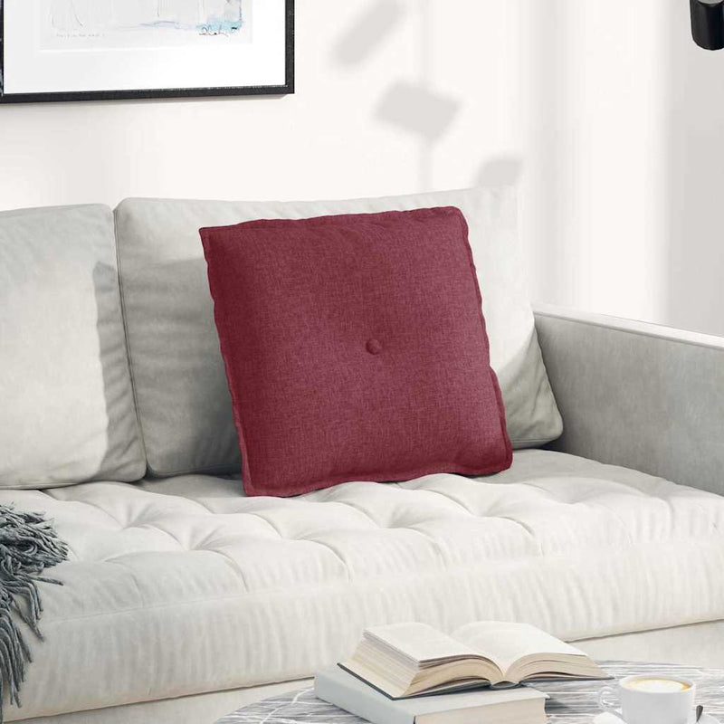 Perna pentru spate Roșu Vin 50 x 19 x 45 cm țesătură