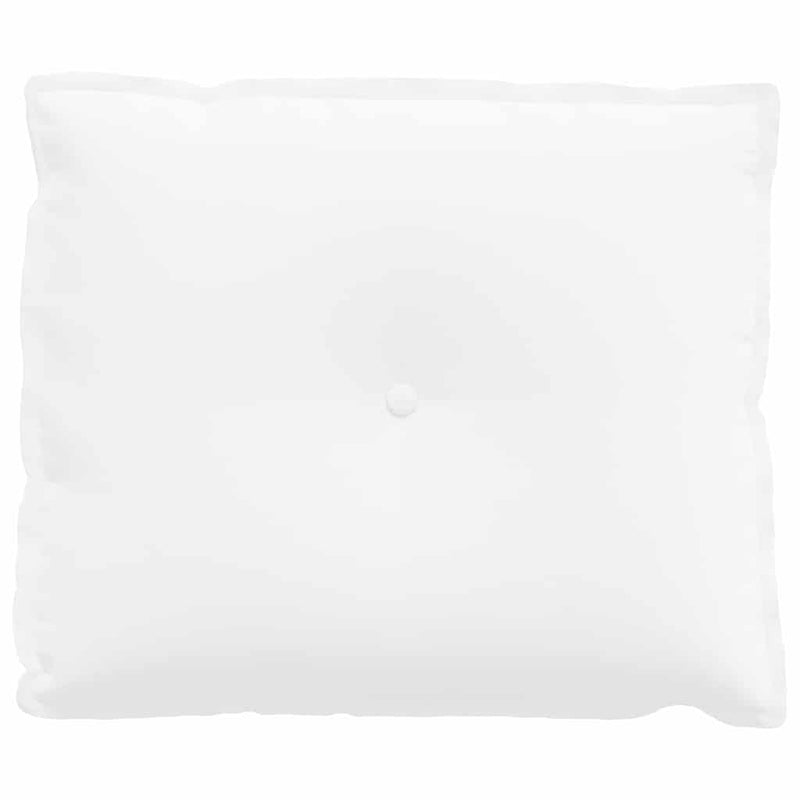 Perna pentru spate Alb 60 x 19 x 50 cm țesătură