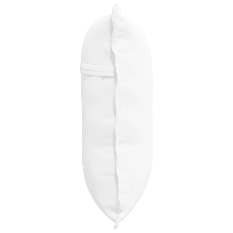 Perna pentru spate Alb 60 x 19 x 50 cm țesătură
