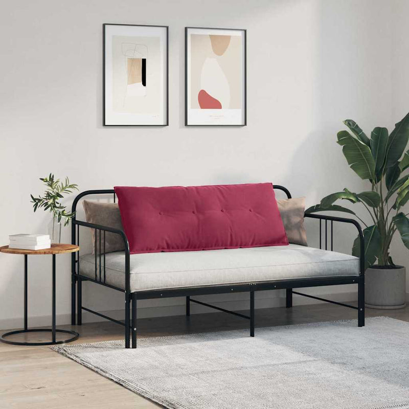 Perna pentru spate Roșu Vin 120 x 50 cm Țesătură din corduroy