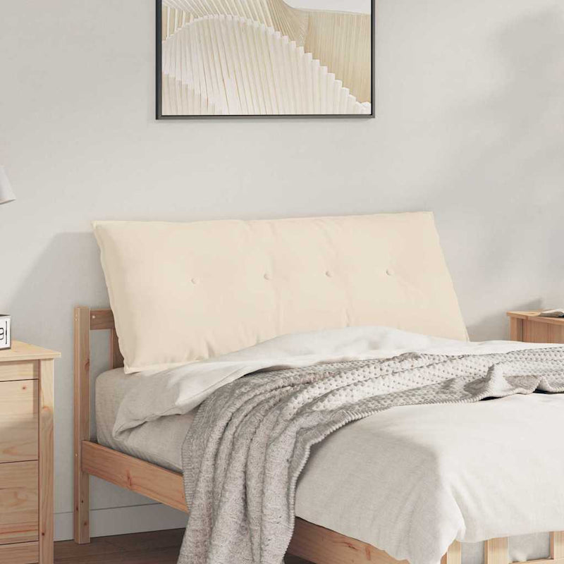 Perna pentru spate Bej 120 x 50 cm Țesătură din microfibră