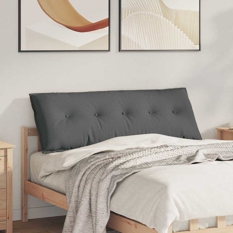 Perna pentru spate Gri închis 140 x 19 x 50 cm țesătură