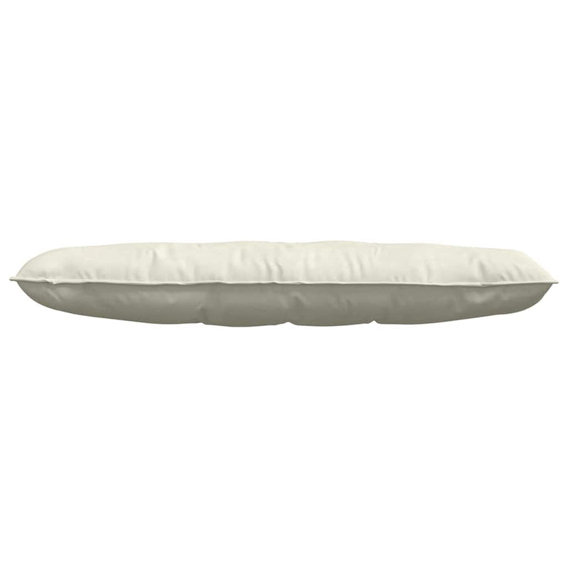 Perna pentru spate Crem 140 x 50 cm Țesătură din corduroy