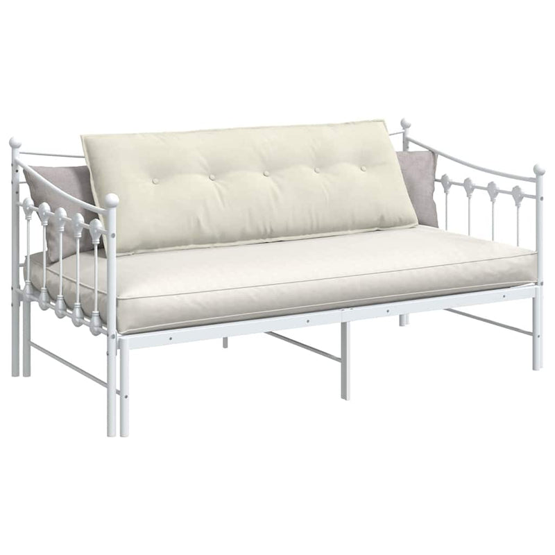 Perna pentru spate Crem 140 x 50 cm Țesătură din corduroy