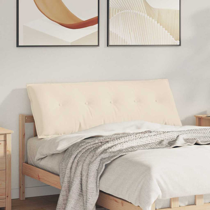 Perna pentru spate Bej 140 x 50 cm Țesătură din microfibră