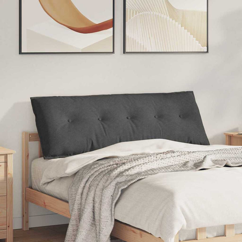Perna pentru spate Gri închis 140 x 50 cm Țesătură din corduroy