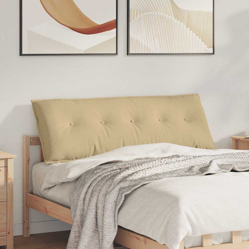 Perna pentru spate Gri Verde 140 x 50 cm Țesătură din corduroy
