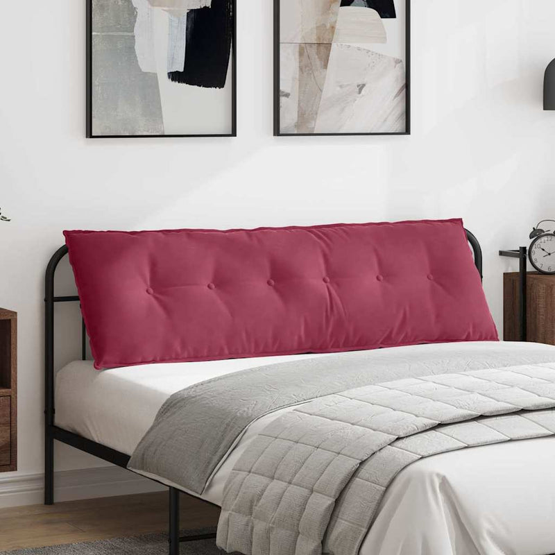 Perna pentru spate Roșu Vin 160 x 50 cm Țesătură din corduroy