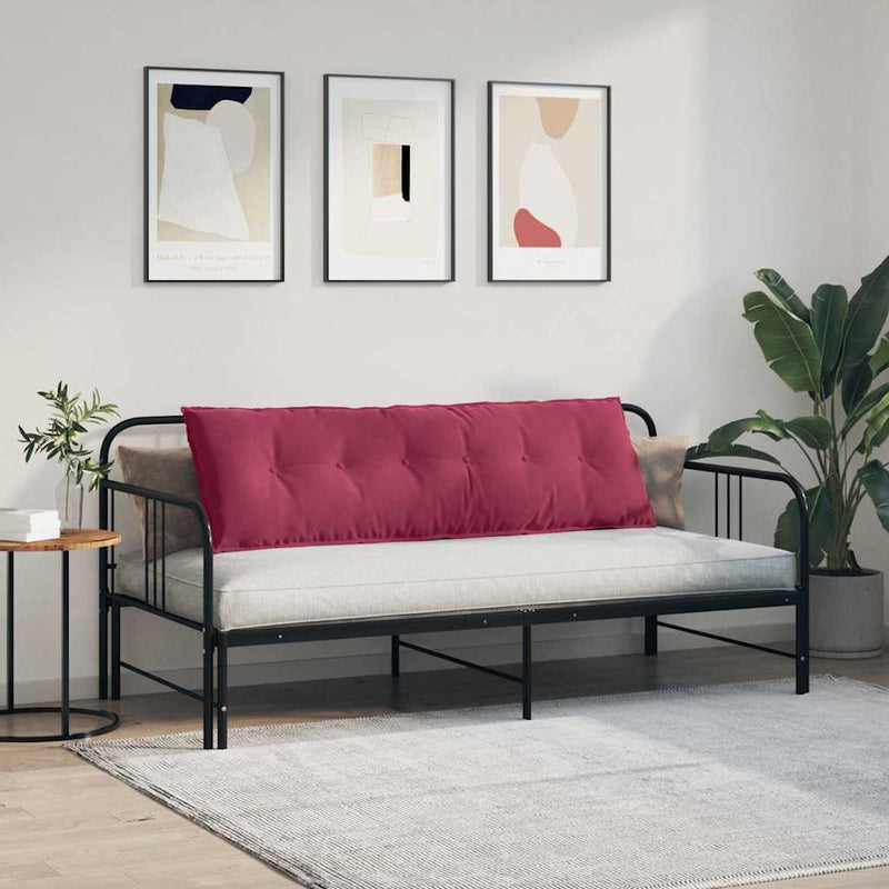 Perna pentru spate Roșu Vin 160 x 50 cm Țesătură din corduroy