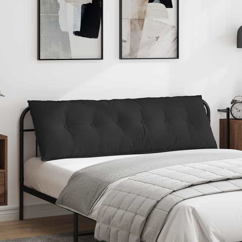 Perna pentru spate Negru 160 x 50 cm Țesătură din microfibră