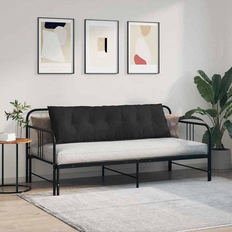 Perna pentru spate Negru 160 x 50 cm Țesătură din microfibră