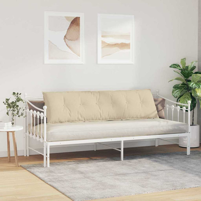 Perna pentru spate Crem 180 x 19 x 50 cm țesătură