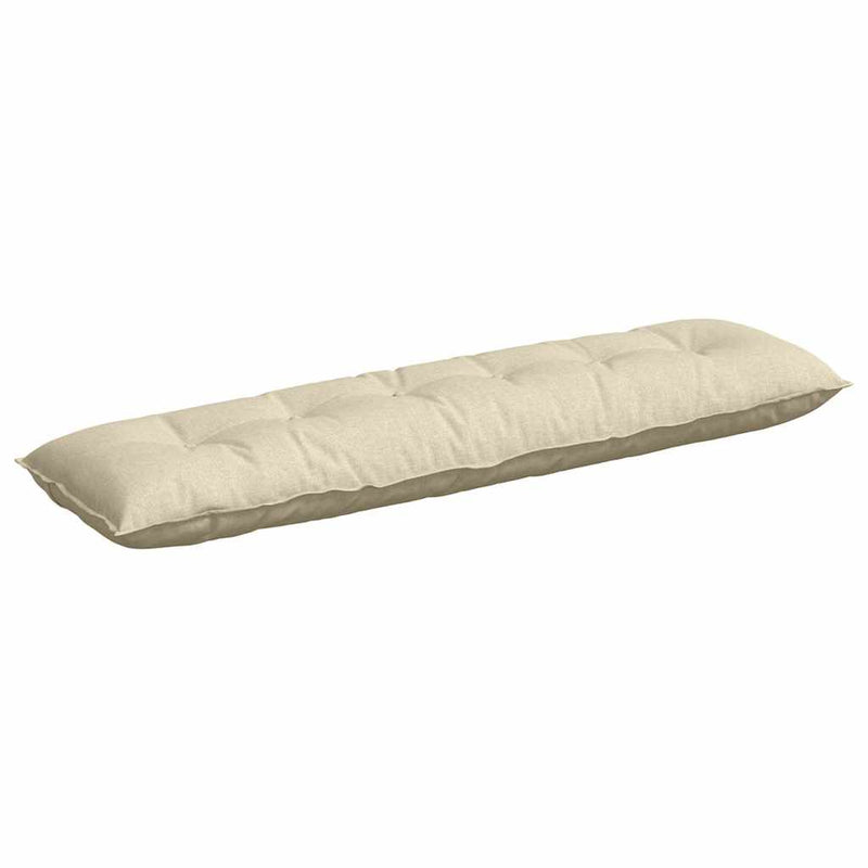 Perna pentru spate Crem 180 x 19 x 50 cm țesătură