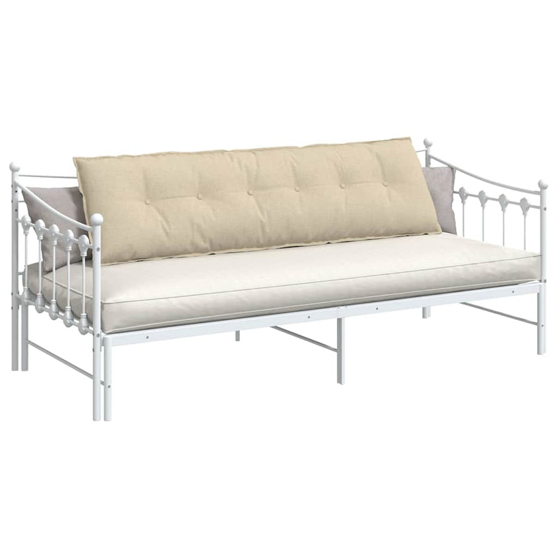 Perna pentru spate Crem 180 x 19 x 50 cm țesătură