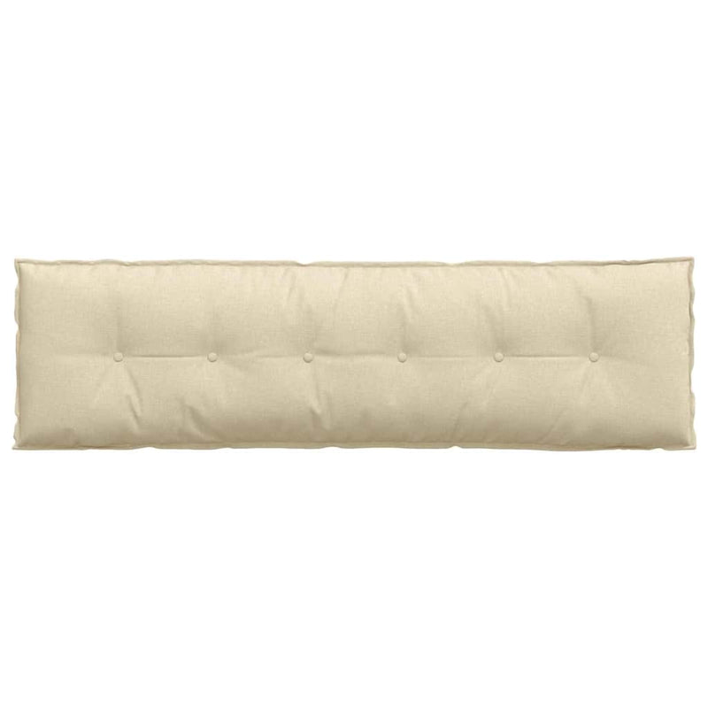 Perna pentru spate Crem 180 x 19 x 50 cm țesătură