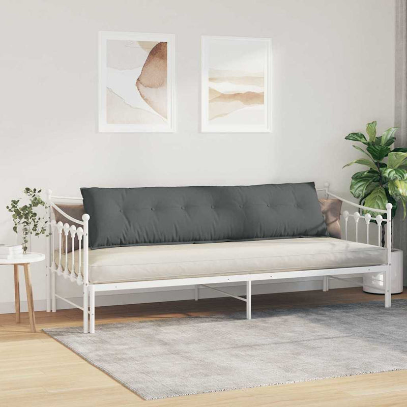 Perna pentru spate Gri închis 200 x 19 x 50 cm țesătură