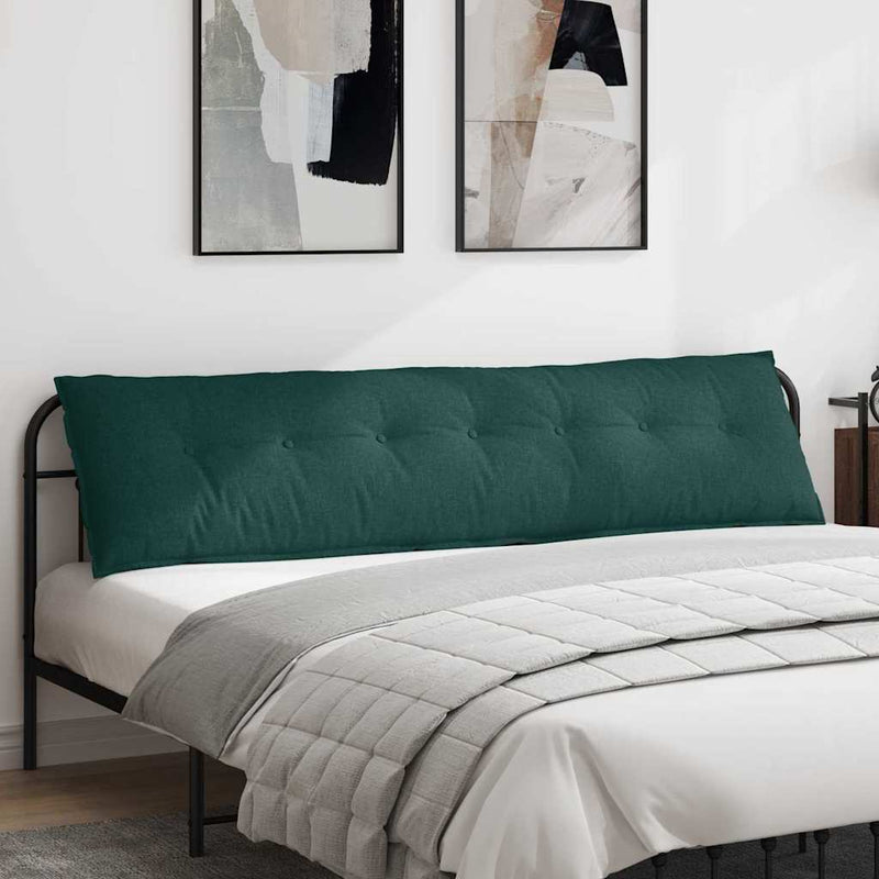 Perna pentru spate Verde închis 200 x 19 x 50 cm țesătură