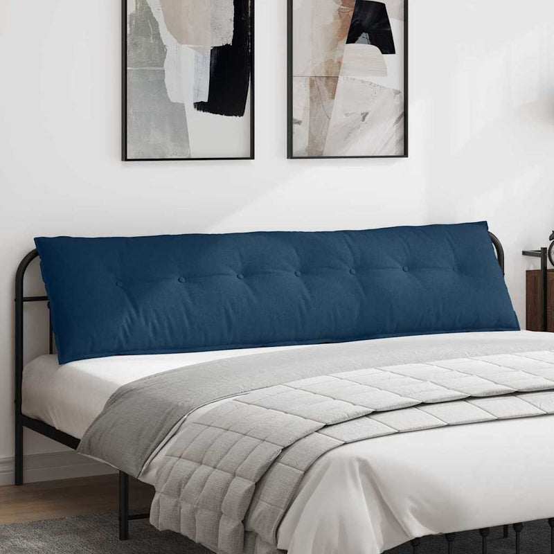 Perna pentru spate albastru 200 x 19 x 50 cm țesătură