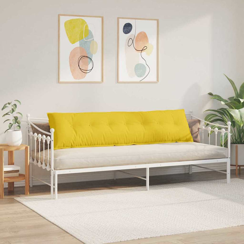 Perna pentru spate Galben Deschis 200 x 19 x 50 cm țesătură