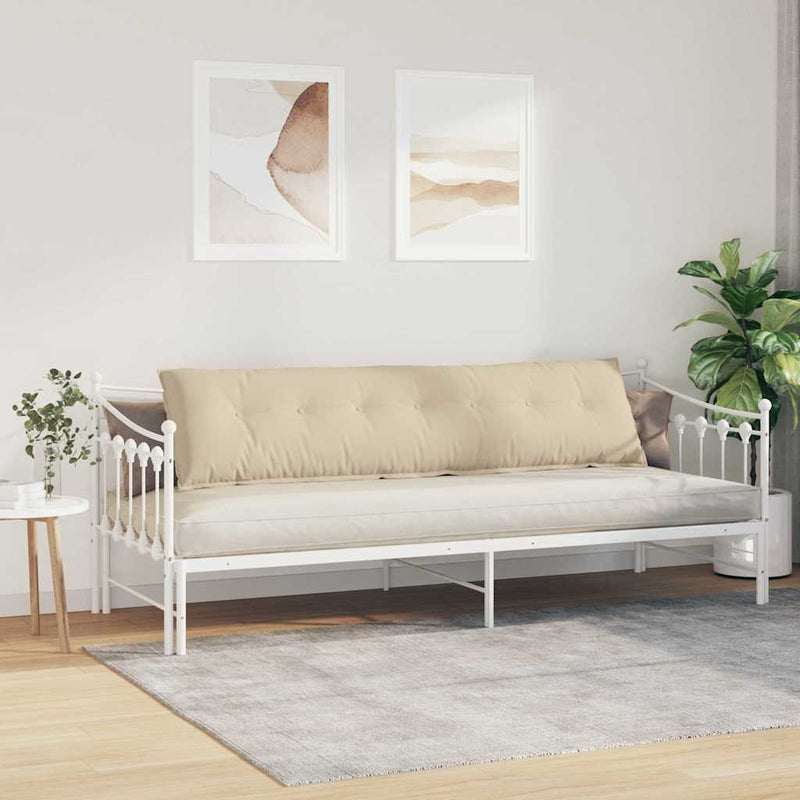 Perna pentru spate Crem 200 x 50 cm Țesătură din microfibră