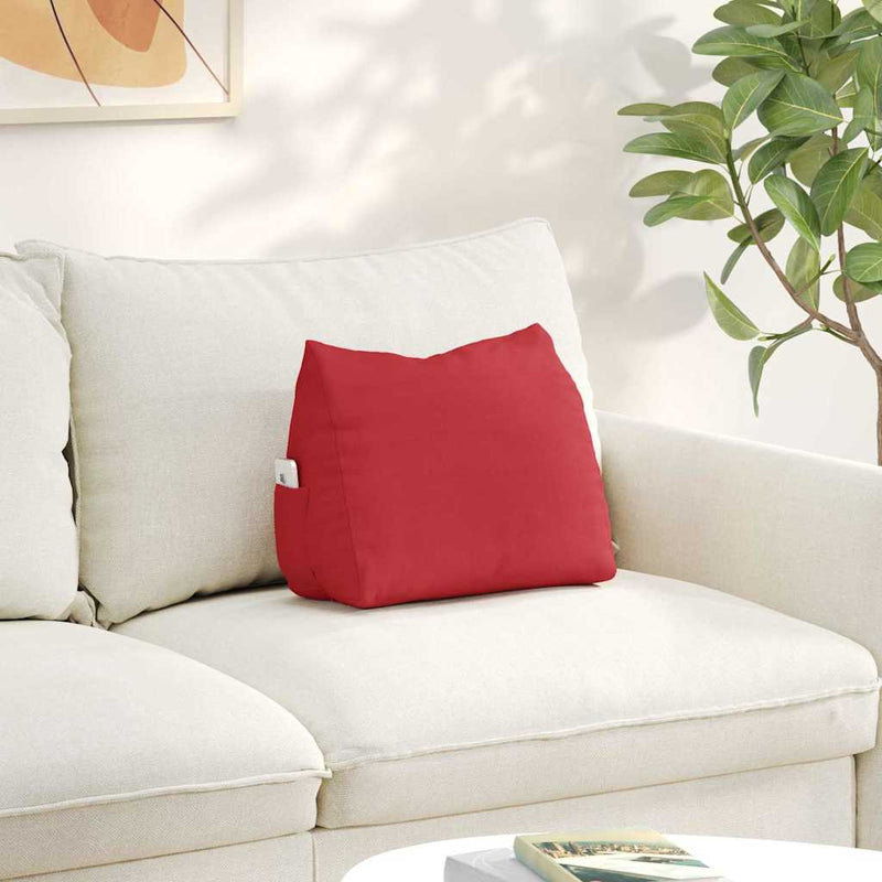 Perna pentru spate Roșu 45 x 20 x 35 cm țesătură