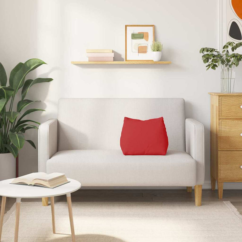 Perna pentru spate Roșu 45 x 20 x 35 cm țesătură