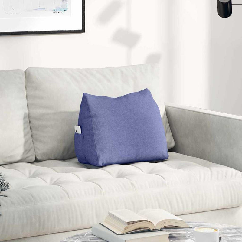 Perna pentru spate Albastru Jeans 45 x 20 x 35 cm țesătură