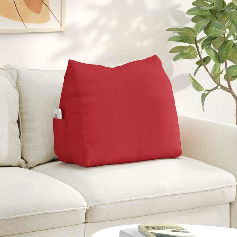 Perna pentru spate Roșu 60 x 20 x 50 cm țesătură