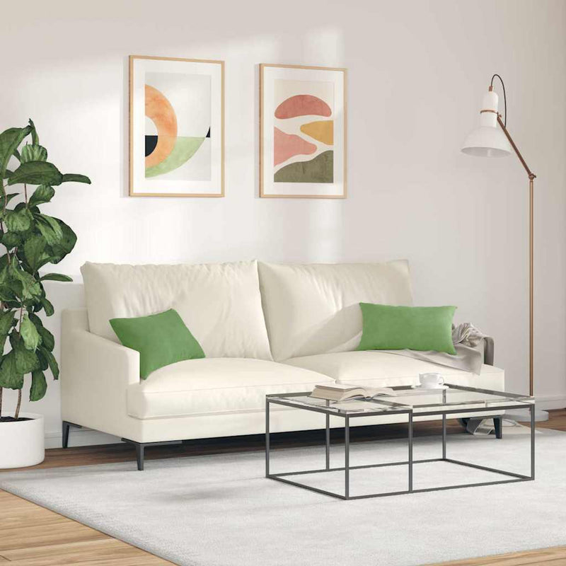 Perne pentru canapea 2 pcs Lysegrønn 50 x 30 cm
