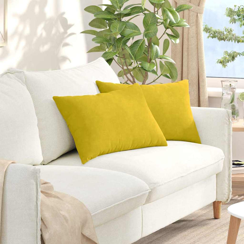 Perne pentru canapea 2 pcs Galben 60 x 40 cm
