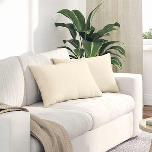 Perne pentru canapea 2 pcs Crem 60 x 40 cm