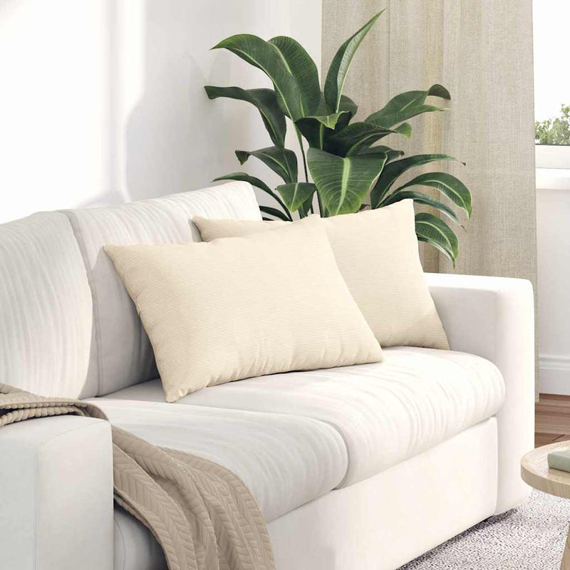 Perne pentru canapea 2 pcs Crem 60 x 40 cm