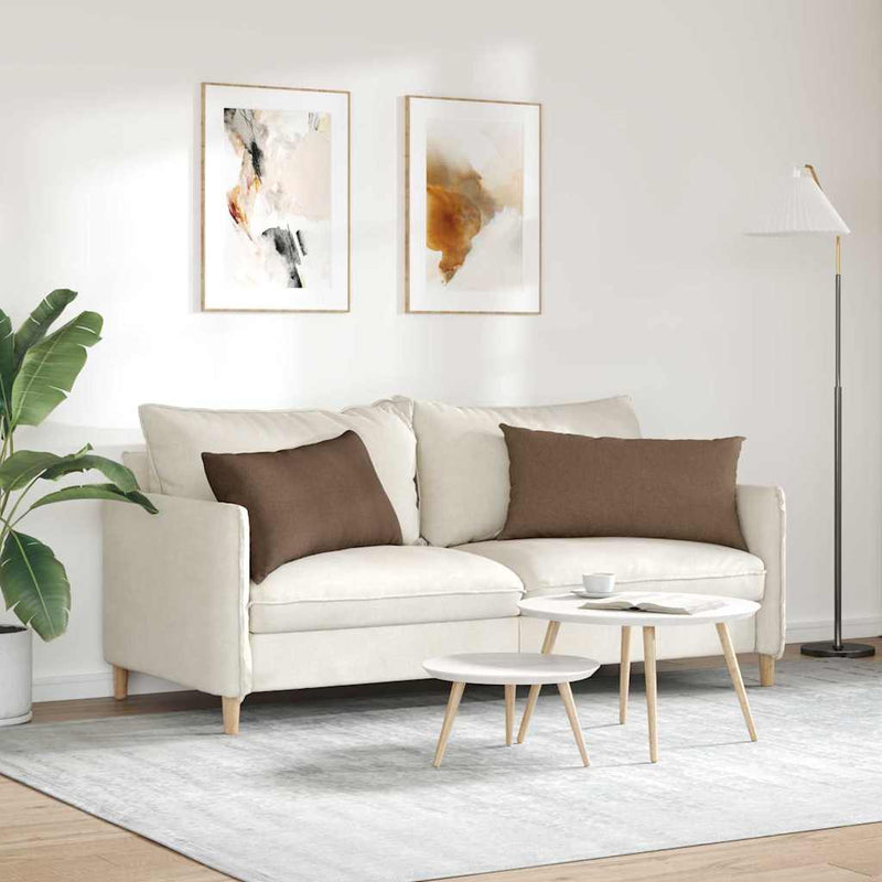 Perne pentru canapea 2 buc. țesătură Maro 80 x 40 cm