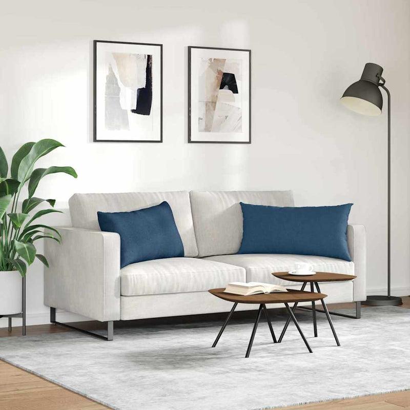 Perne pentru canapea 2 buc. țesătură albastru 80 x 40 cm