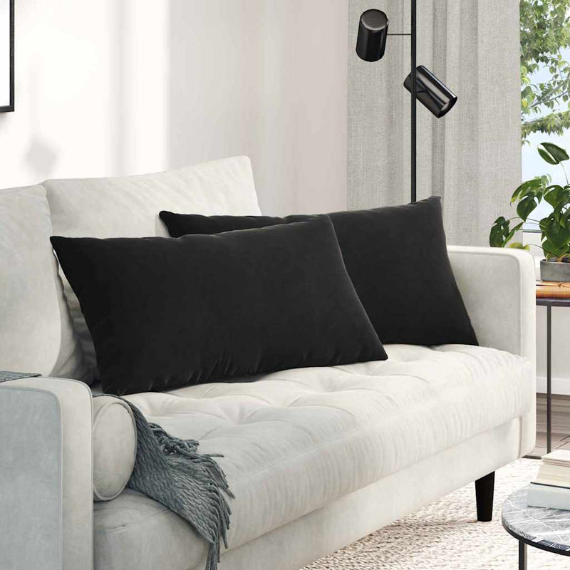 Perne pentru canapea 2 pcs Negru 80 x 40 cm