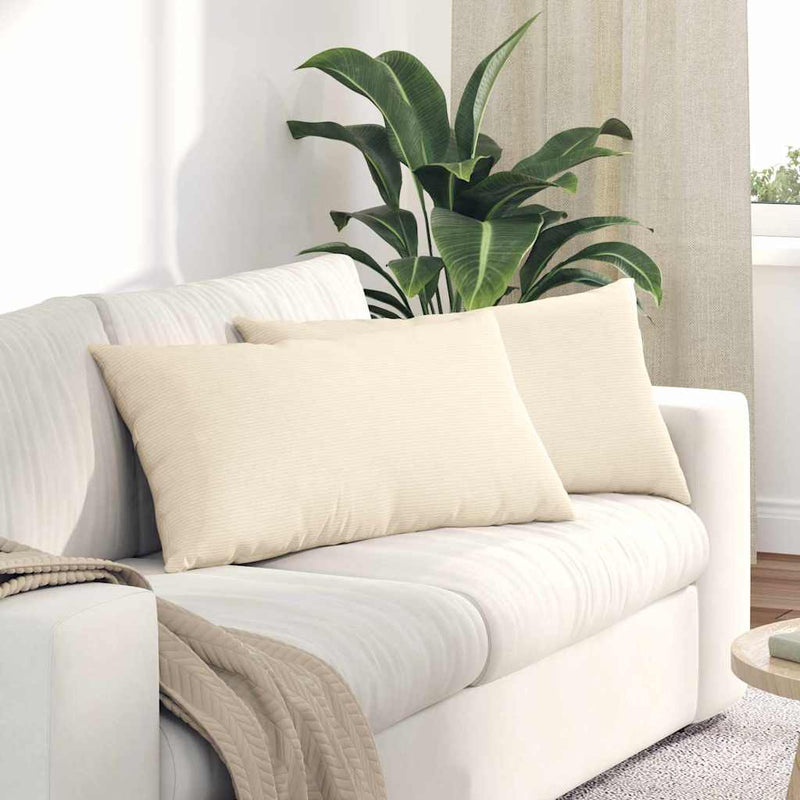 Perne pentru canapea 2 pcs Crem 80 x 40 cm