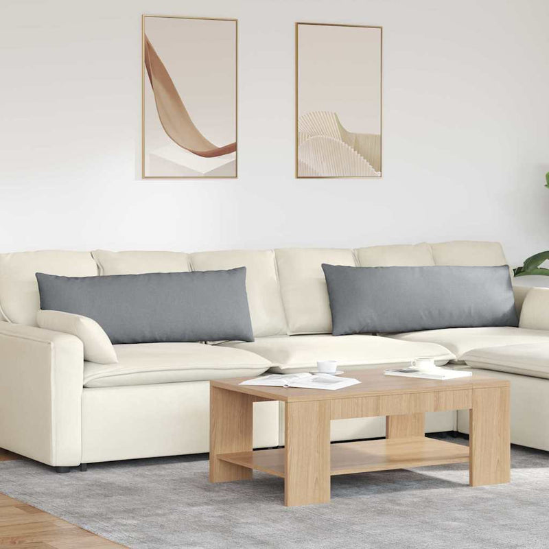 Perne pentru canapea 2 buc. țesătură Gri deschis 120 x 40 cm