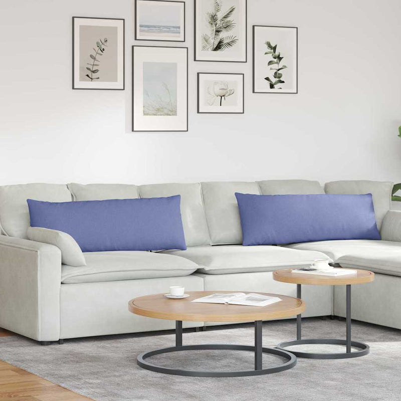 Perne pentru canapea 2 buc. țesătură Albastru Jeans 120 x 40 cm