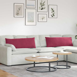 Perne pentru canapea 2 pcs Roșu Vin 120 x 40 cm