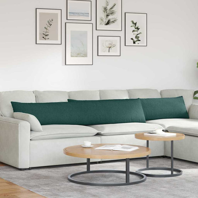 Perne pentru canapea 2 buc. țesătură Verde închis 200 x 40 cm