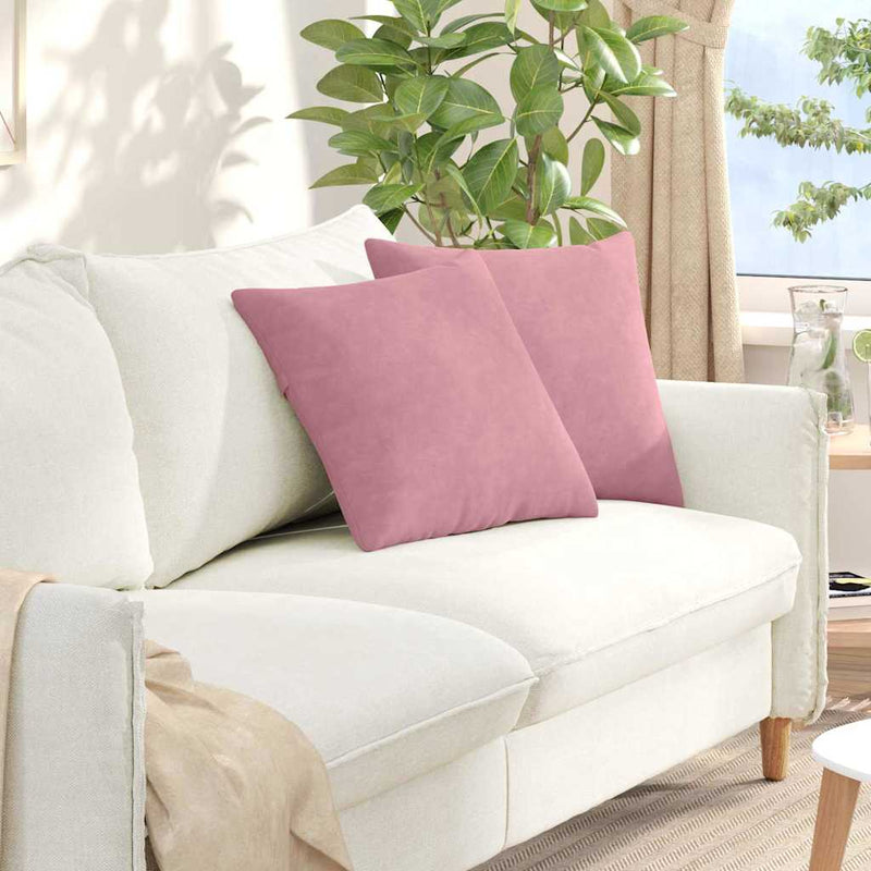 Perne pentru canapea 2 pcs Roz 45 x 45 cm Țesătură din corduroy
