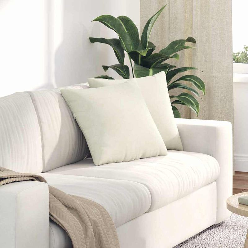 Perne pentru canapea 2 pcs Crem 45 x 45 cm