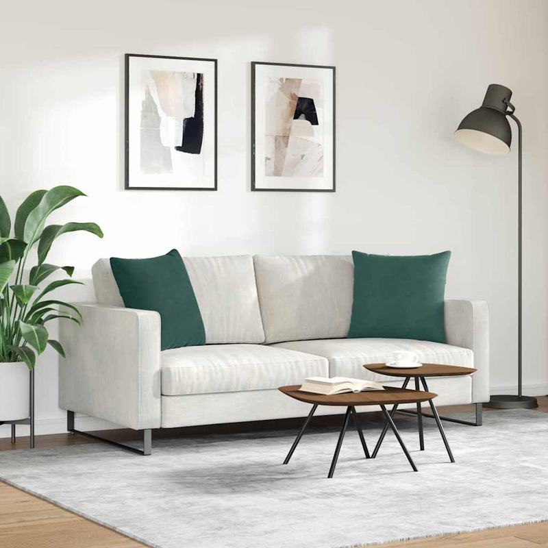 Perne pentru canapea 2 pcs Verde închis 50 x 50 cm