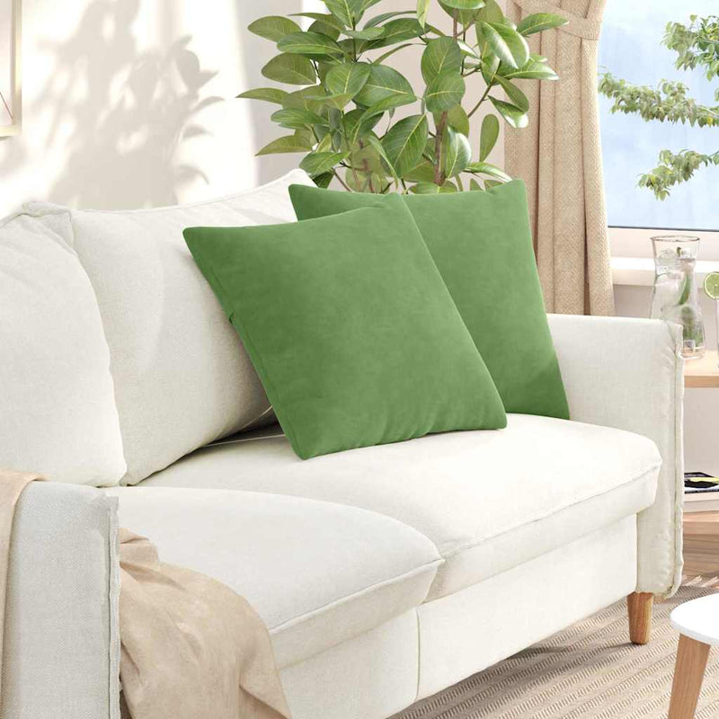 Perne pentru canapea 2 pcs Verde deschis 50 x 50 cm