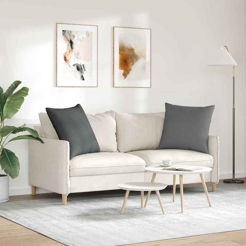 Perne pentru canapea 2 buc. țesătură Gri închis 60 x 60 cm