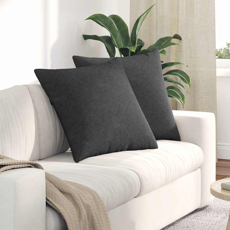 Perne pentru canapea 2 pcs Gri închis 80 x 80 cm