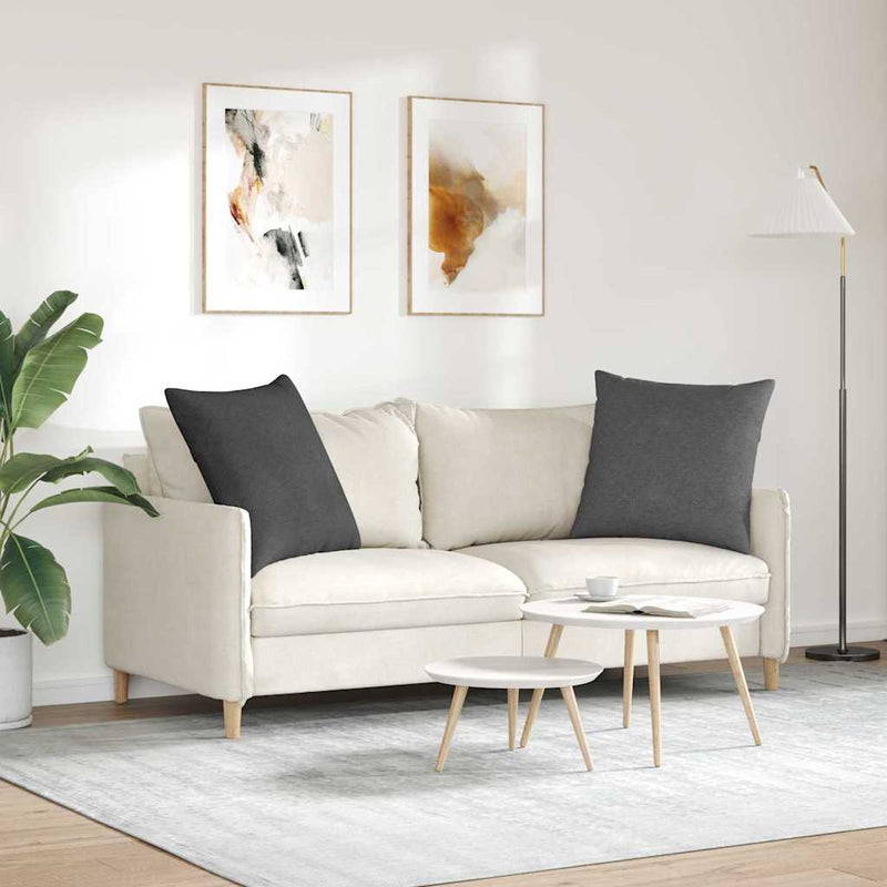 Perne pentru canapea 2 pcs Gri închis 80 x 80 cm