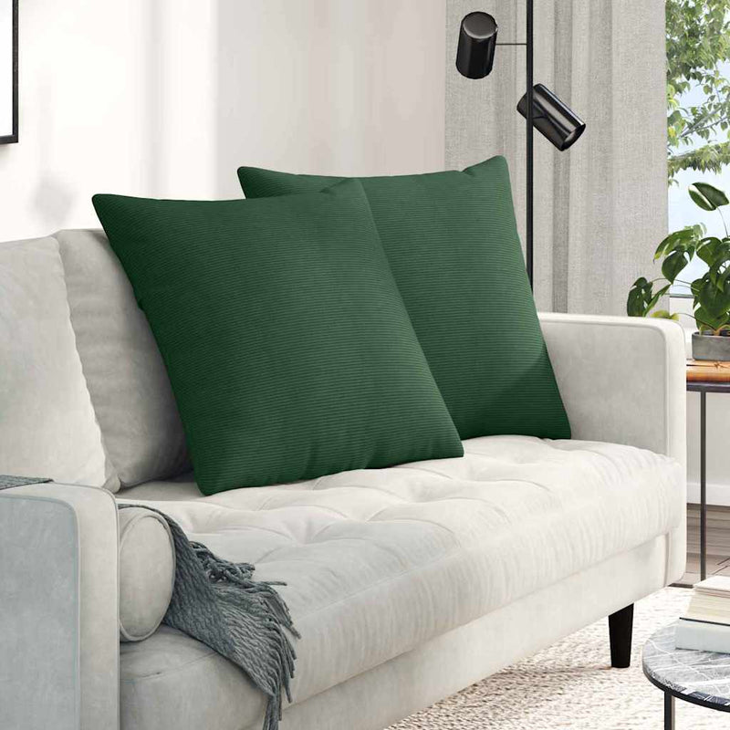 Perne pentru canapea 2 pcs Verde închis 80 x 80 cm