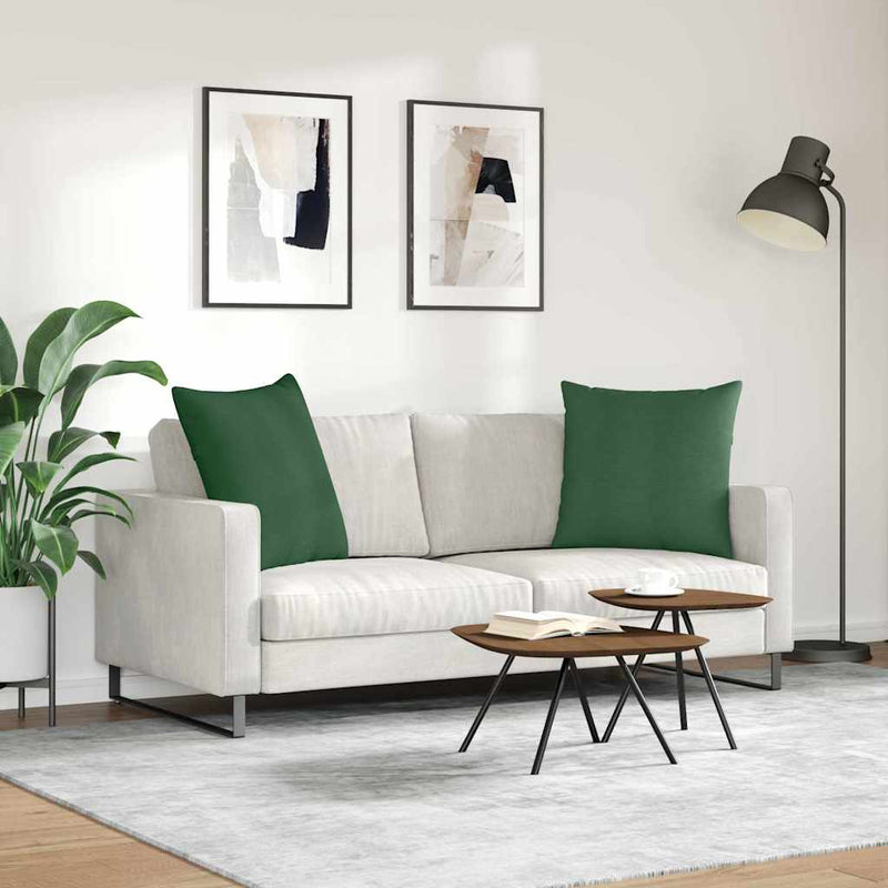 Perne pentru canapea 2 pcs Verde închis 80 x 80 cm