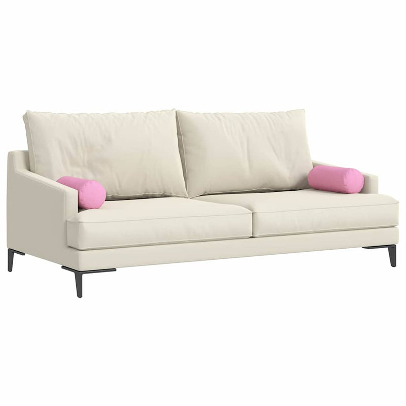 Perne Bolster 2 buc. țesătură Roz Ø 15 x 40 cm